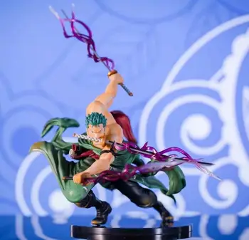 

18cm One Piece Roronoa Zoro Santoryu Action figure toys doll Christmas gift with box