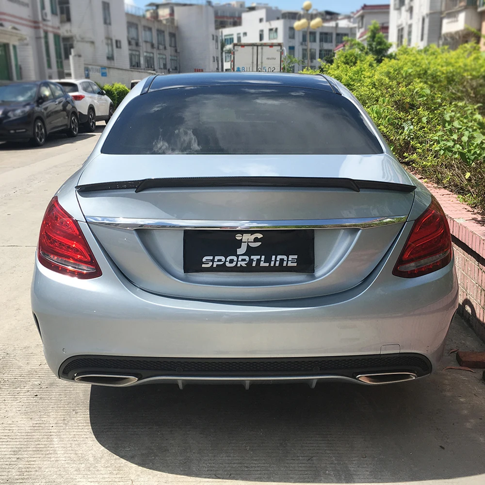 Для Mercedes Benz W205 C200 C250 C300 C63 AMG Sedan 4 Door 2014 2019|Спойлеры и крылья| |