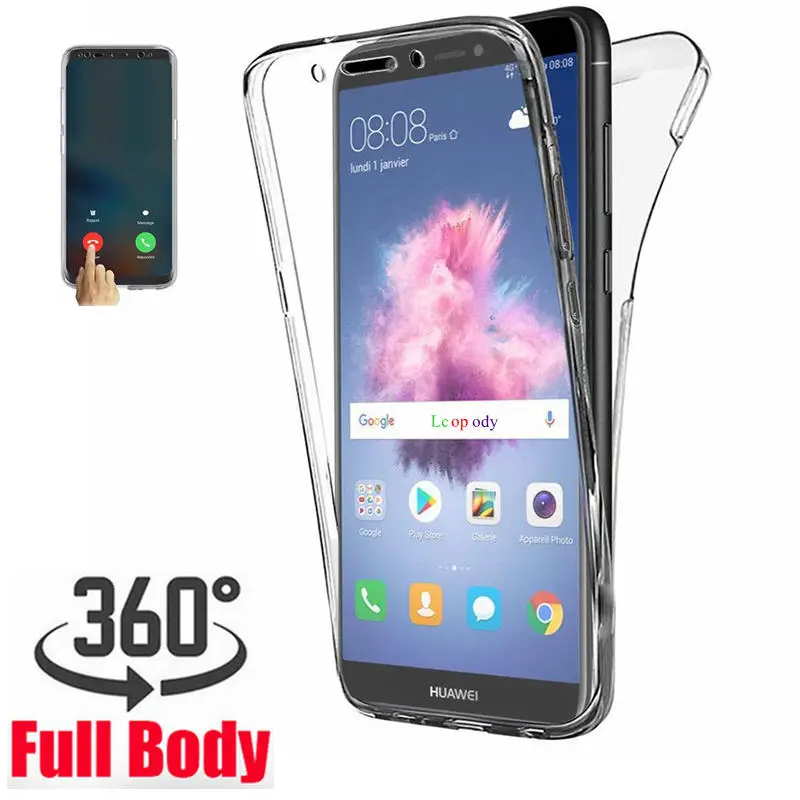 Двойной силиконовый чехол для huawei p8 p9 p10 p20 p30 Y5 Y6 Y7 Y9 Prime pro lite mini 2019 mate honor 8 8A 8S 10 10i 20
