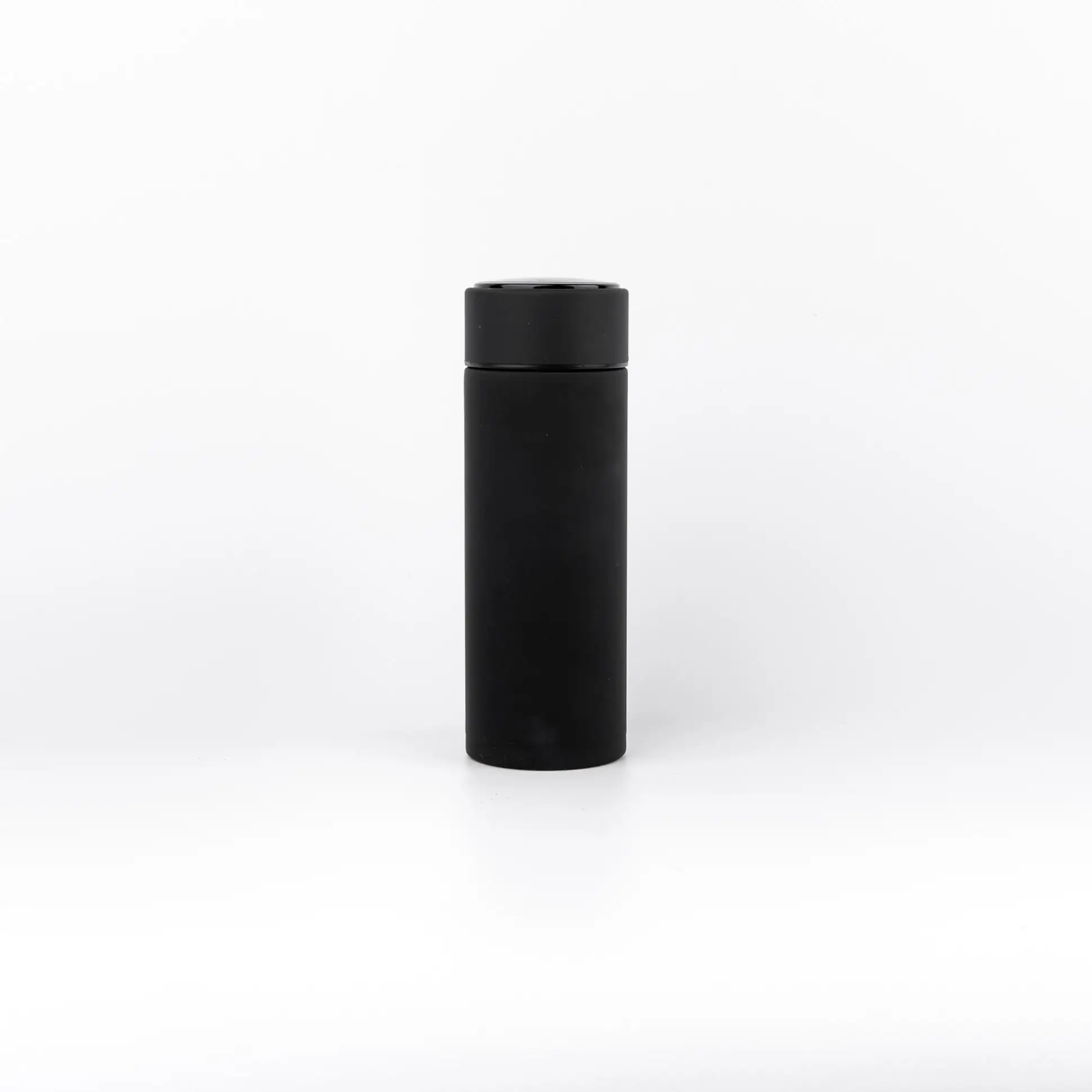 500 мл вакуумная колба с нескользящим покрытием, изолированная умная чашка, уличная дорожная кофейная бутылка, термосы для офиса, чашка - Цвет: black