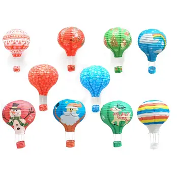 

10 pcs 12" Hanging Hot Air Balloon Christmas Paper Lanterns ，Reusable Wedding Birthday Anniversary Christmas Party Decoration