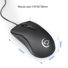 USB Проводная оптика, игровая мышь, мышь 2400 dpi для ноутбука, настольного компьютера