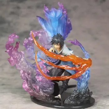 

22cm Naruto Shippuden Uchiha Itachi Uchiha Sasuke Action Figure PVC Collection Model toys for christmas gift