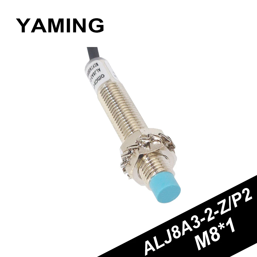 Inductive Proximity Switch Metal Shell M8 Direct Dc Three Line Pnp Npn 24v36v Sensor No Nc Alj8a3 2 Z P2 Switches Aliexpress