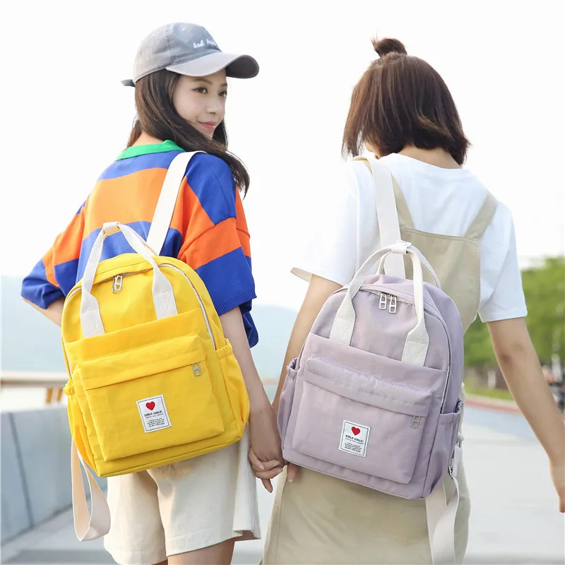 

backpack women students school bags 2019 new hot female fashion waterproof simple backpacks shoulder bags