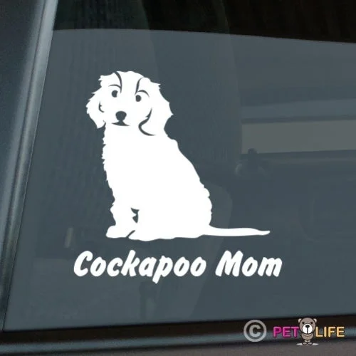 Cockapoo мама стикер штамповочный станок из винила-cockerpoo spoodle Окно Наклейка