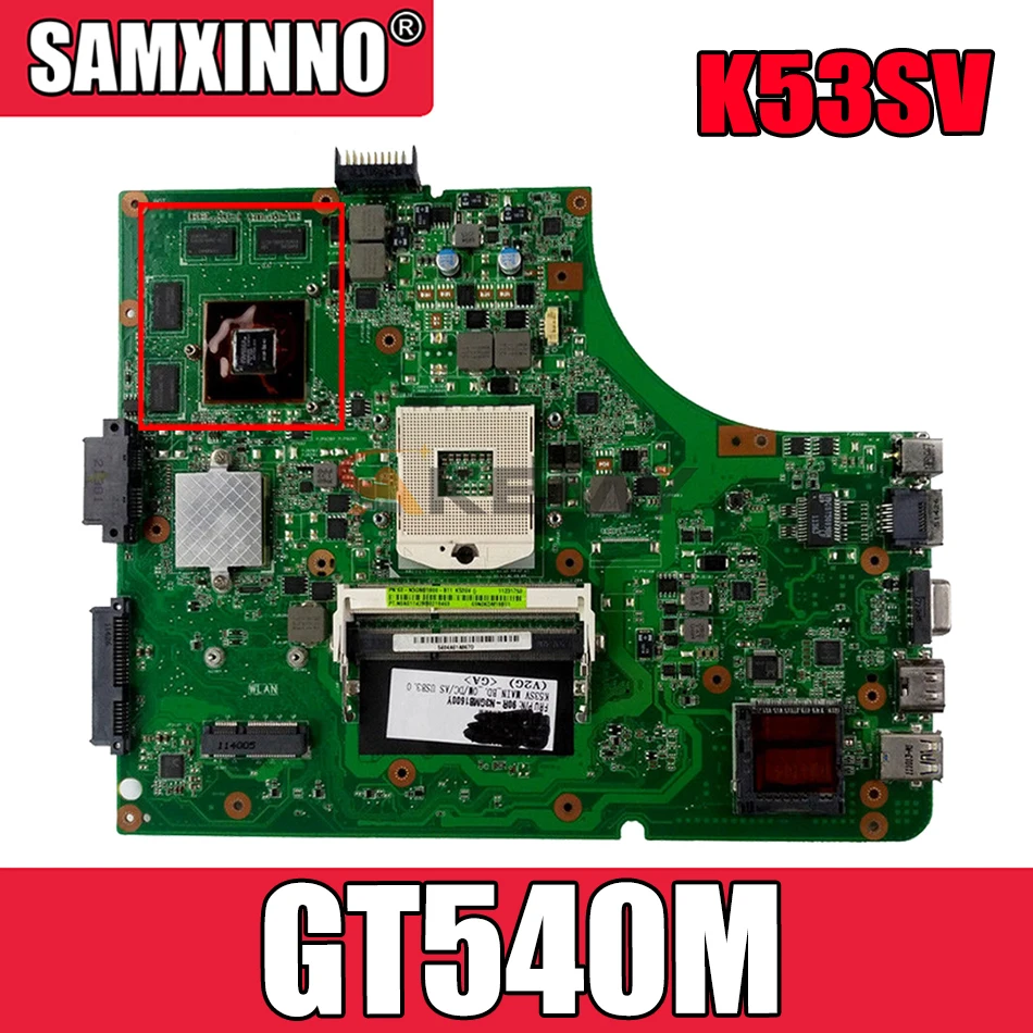 Материнская плата Akemy K53SV для ноутбука ASUS K53SM K53SC K53SJ P53SJ A53SJ оригинальная