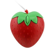 

Wired Cute Mouse Cartoon Strawberry Creative Ergonomic Mini 3D Mause USB Optical 800 DPI Computer Mice Girl Gifts For Laptop PC