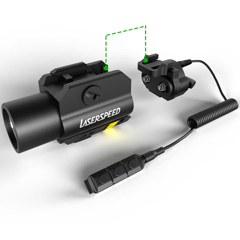 LASERSPEED ИК луч лазерный прицел светильник тактический фонарик для оружия лазерная указка для пистолета с стробоскопическим источником сигнала для уличного использования светильник - Цвет: Red combo switch