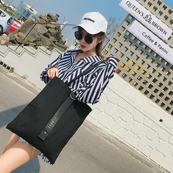 

Shopping Bag Casual eco Canvas Handbag Purse Pouch Shoulder Reusable Shopper Bag Fashion Cloth foldable Bags bolsa de tela #57