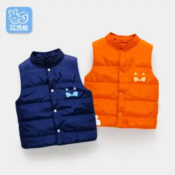 

Autumn Winter Warm Kids Vests For Boys girls Cartoon Outerwear Sleeveless Hooded Jackets Baby Boy Coats 6M-3Y