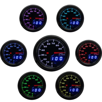 

2inch Oil Pressure Gauge Digital & Pointer Display High Speed Replacement Useful