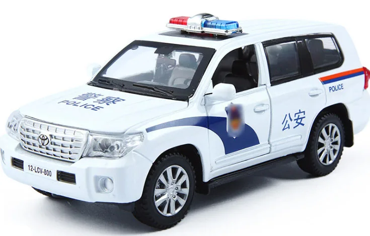 Модель автомобиля Toyota LAND CRUISER 1:32 литая модель из сплава с подсветкой и звуком