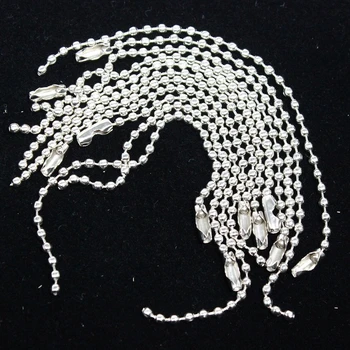 500 Pieces Metal Ball Chain 10 cm Steel Knotted Security Tie Garment Tag Price Label Hang Tag Seal Clasp Cord Self Lock tanie i dobre opinie Yes( 50 Pcs) EY20180049 silver 500 piece per lot global shopping day