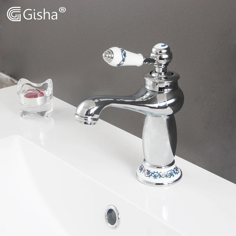 Высококлассный хромированный серебристый смеситель Gisha для ванной комнаты