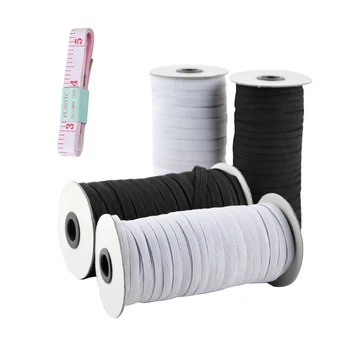

3/6mm Elastic Cord Heavy Stretch String Braided Elastic Band 200 Yard Sewing Elastic Spool Rope for Sewing Craft Mask Making
