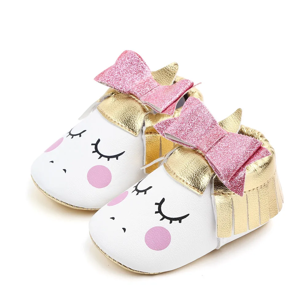 New Cute Princess shoes Ball Pu Leather Ballet Baby shoes Gift First Walkers Crib girls Infant Birthday Baby moccasins Shoes