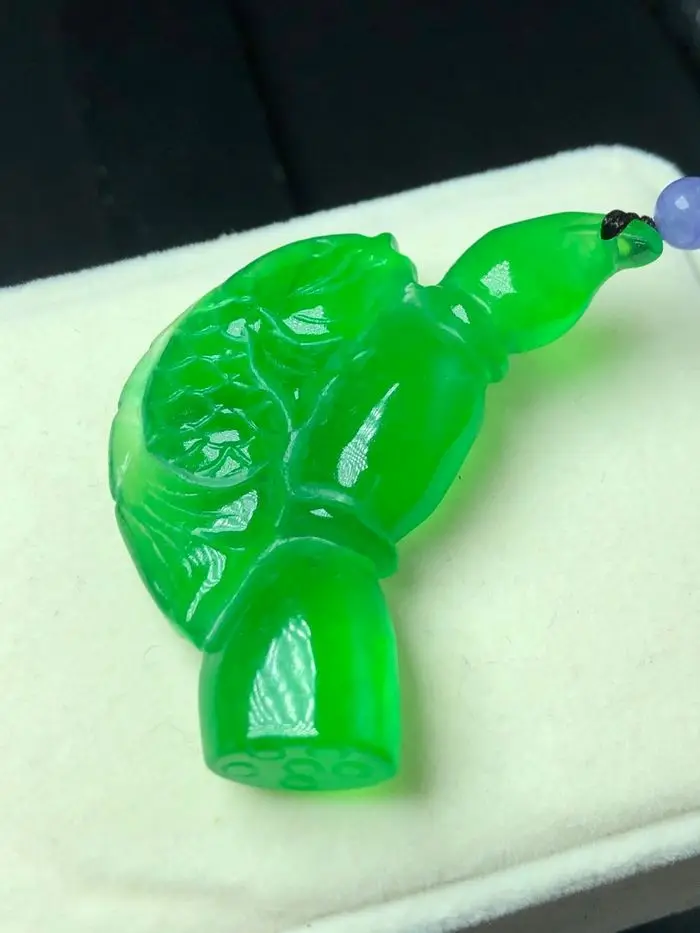 Подвеска из натурального бирманского Изумрудного cyprinoid lotus root амулет