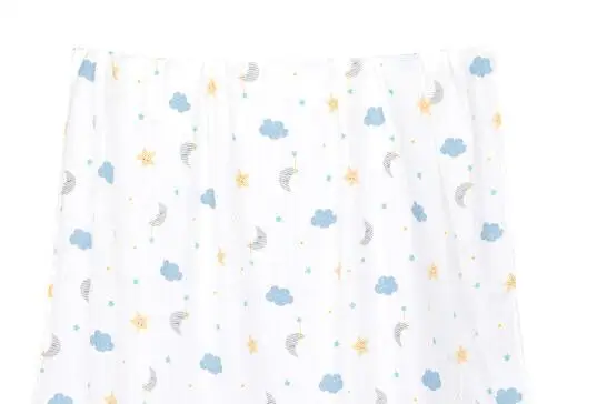 BMT053 R Newborn Blanket Baby Bath Towel for Stroller Muslin wraps Gauze Swaddle Cotton 120*120cm Breathable soft Bedding - Color: BMT053 R