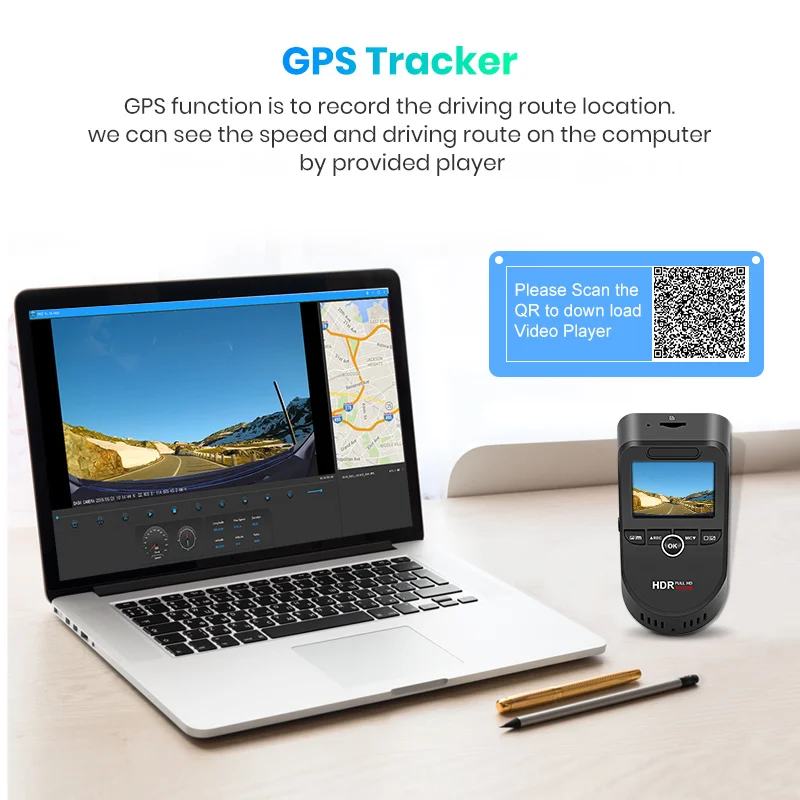 Junsun S590 WiFi 4K видеорегистраторы автомобильные Ultra HD 2160P 60fps gps ADAS авторегистратор