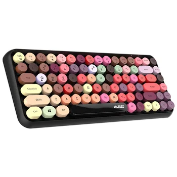 

Ajazz 308i Bluetooth Keyboard Tablet PC Laptop for Home & Office Use Girl'S Punk Keyboard Mobile Phone Keyboard