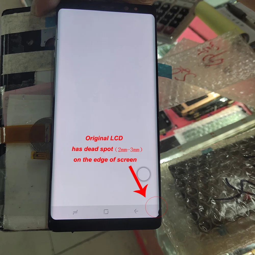 ЖК-дисплей с мертвой пятной для samsung Galaxy Note 8 N9500 N950F ЖК-дисплей кодирующий преобразователь сенсорного экрана в сборе