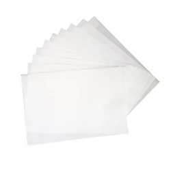 Enveloppes blanches translucides, en vélin, multifonction, carte pour anniversaire ou mariage, avec autocollant type sceau de cire, 100 pièces/lot, 
