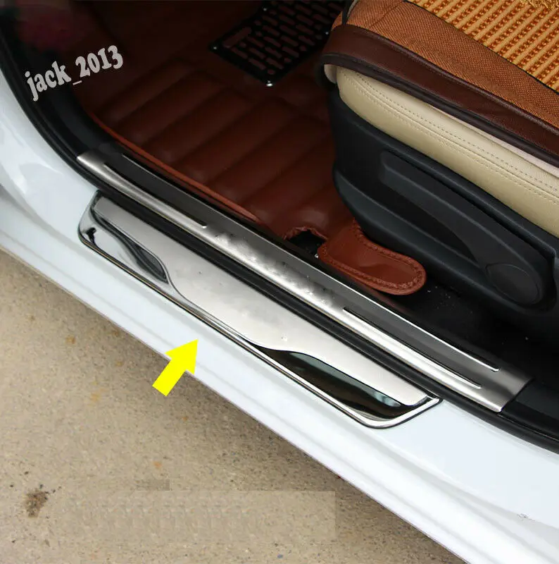 Модификация автомобиля, автомобильные аксессуары, стальная Накладка на порог двери, защита педали для hyundai Elantra 2012