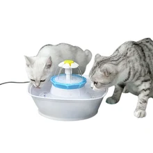 Lemonbest Pet фонтан с питьевой водой фильтр для 2.3L светодиодный автоматический для кошек, собак, котят миска для напитков блюдо питатель чаши для напитков