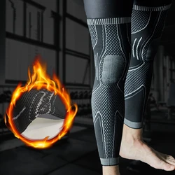 2pcs/pair Knitted Elastic Leg Warmers Compression Leg Sleeve Support Winter Legwarmers Full Long Knee Brace Cycling Kneepads