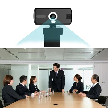 

HD Webcam with Microphone Flexible Rotatable Clip 1080P Webcam USB Computer for Streaming for PC Laptops Desktop Webcam