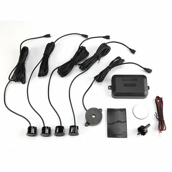 

Car Auto Parktronic LED Parking Sensor With 4 Sensors Reverse Backup Car Parking Radar Monitor Detector System Kit Sound Alarm