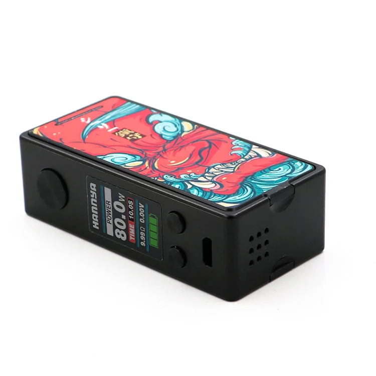 Оригинальный Vapelustion Hannya Mini 80 Вт TC бокс мод один 18650 Vape обход 510 нить крутой дизайн