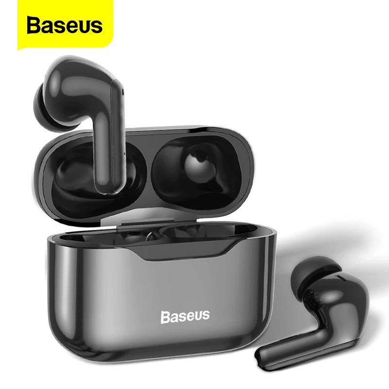 Baseus S1 TWS Wireless Earphones Bluetooth 5.1 Headphones ANC Active Noise Cancellation Stereo Touch Earphone Earbuds For iPhone
