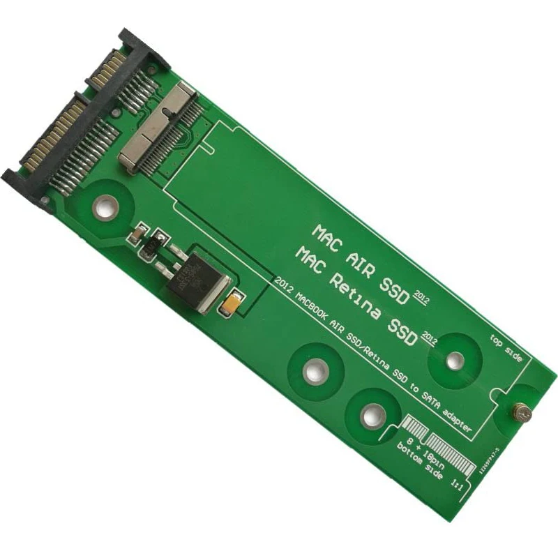 Tarjeta adaptadora de SSD para MacBook Air y Pro Retina 2012, unidad de disco duro HDD, convertidor a 2,5 SATA modelo A1465 A1466
