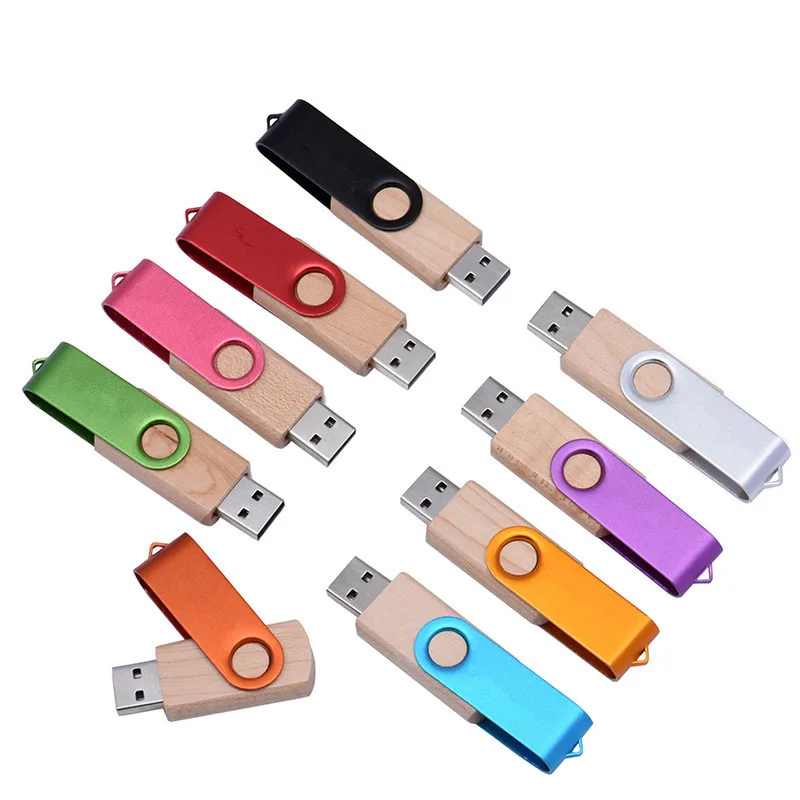 Лидер продаж деревянная и металлическая флеш-диск USB 2 0 Подарочная Флешка для