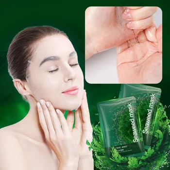 

1Pcs Skin Care Seaweed Facial Mask Shrinking Pores Firming Skin Anti-Wrinkle Remove Blackhead Moisturizing Oil Control Face Care