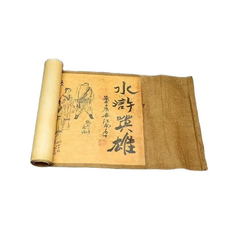 

Collection Of Chinese Scroll Painting On Silk: The Water Margin