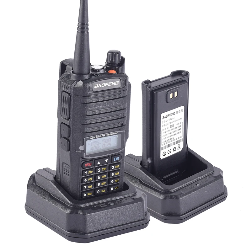 Baofeng UV-9R plus 50 км Водонепроницаемая рация 8000 мАч двухстороннее радио vhf uhf дальняя CB радиостанция морской обновления