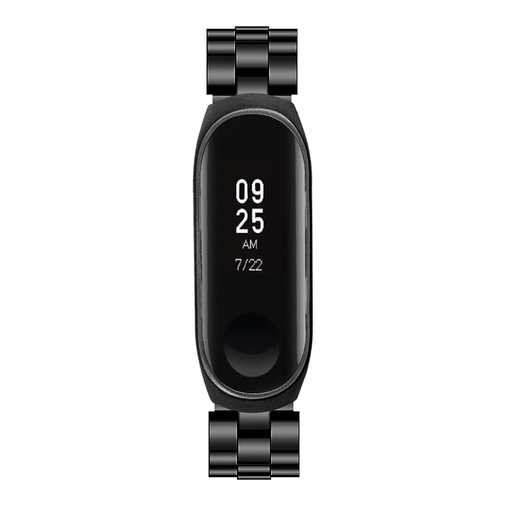Watch Strap Metal Stainless Steel For Mi Band 3 4 Wristband Smart Watch Band Screwless Stainless Steel For Mi Bracelet Watch Strap Metal Stainless Steel For Mi Band 3 4 Wristband Smart Watch Band Screwless Stainless Steel For Mi Bracelet