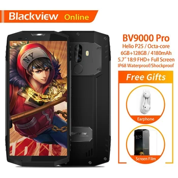 

Blackview BV9000 Pro Original 5.7" IP68 Waterproof Rugged Smartphone 6GB+128GB Helio P25 Mobile Phone Octa-Core4180mAh Cellphone