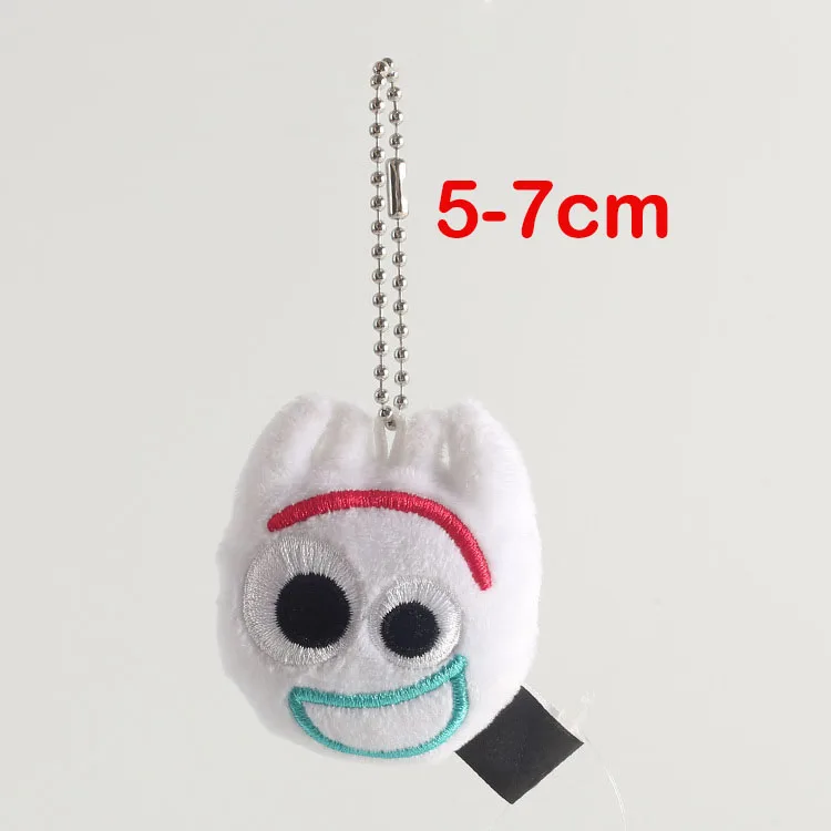 Movie Toy Story 4 Forky Soft Stuffed Doll Cartoon Mini Cute Plush Toys Key Chain Bag Accessories Car Keychain Christmas Gift - Цвет: 5-7cm