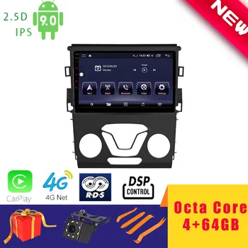 

9" Android 9.0 Car Multimedia Player Stereo for Ford Mondeo 2013 2014-2017 GPS Navigation Unit Octa Core DSP 2.5D+IPS 4G Carplay