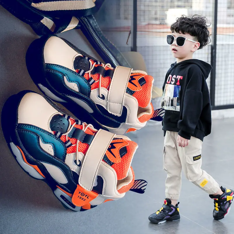 

Boys' shoes fall 2020 new children's shoes two cotton medium and large children's spring children's baby basketball sneakers