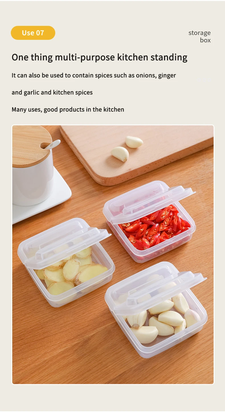 Transparent Cheese Slice Storage Box Fridge Butter Container Portable Refrigerator Fruit Vegetable Fresh-keeping Organizer Case