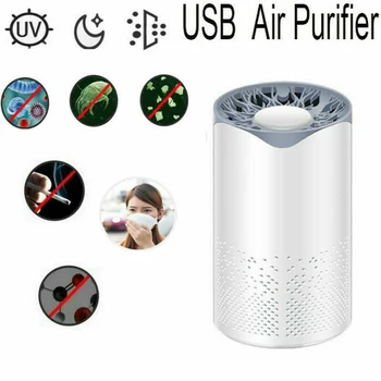 

Home Car USB Air Purifier Filter UV Remover Odor Dust Smoke Air Freshener Purifies The Air And Improves Your Health