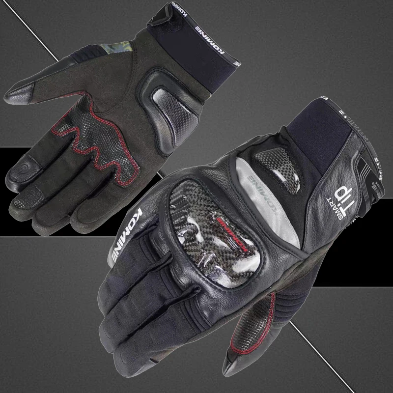 

Motorcycle Gloves Men Women Motocross Racing Komine GK-819 Protect Waterproof Winter Gloves Touch Screen Hard Shell Gloves M-XXL