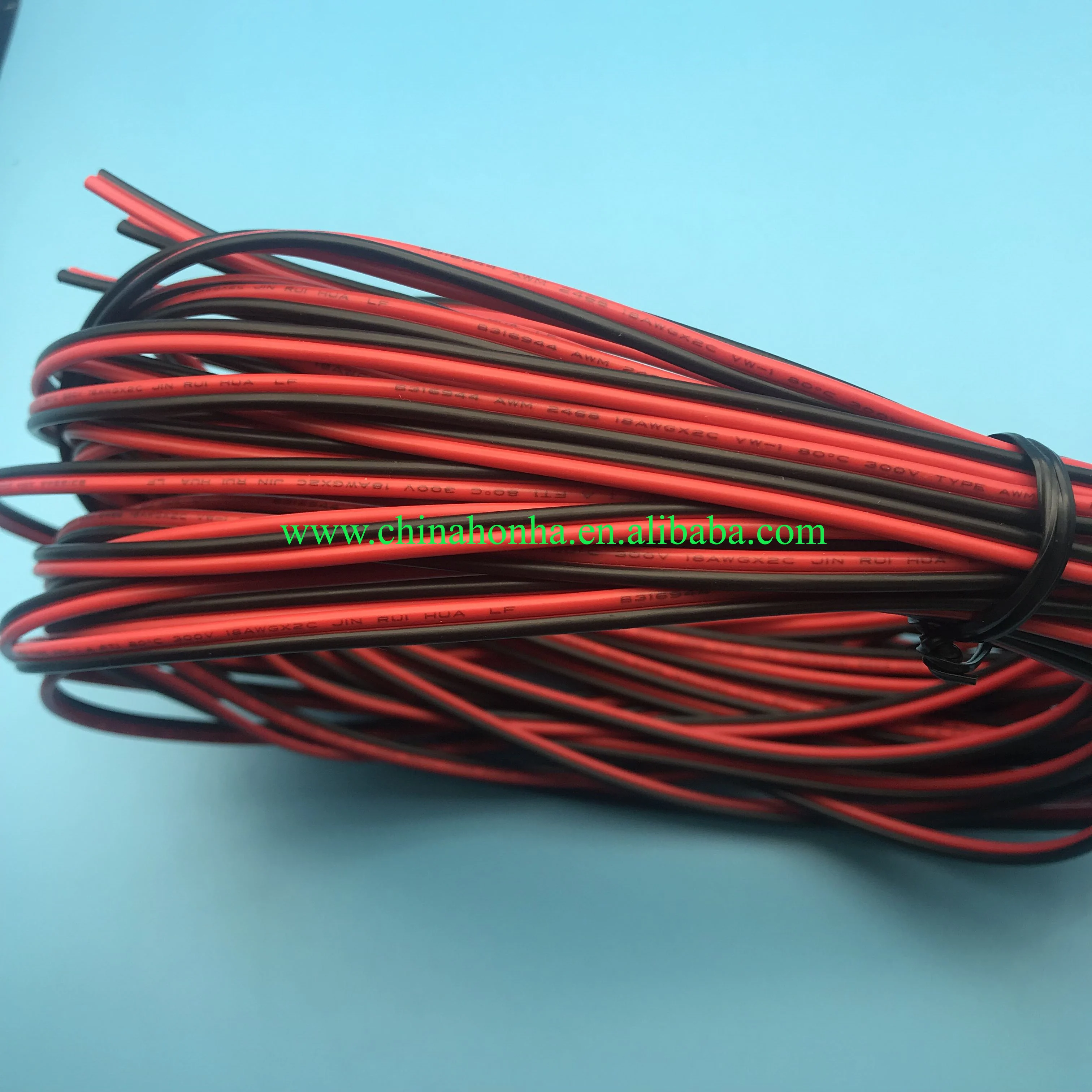 2pin 285 см кабель провод шнур 18awg* 2C 80℃300в силиконовый провод черный и красный 2 проводника параллельный провод линия мягкий и гибкий