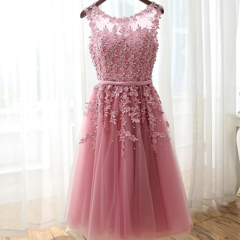 FATAPAESE Sexy Cocktail Dresses Illusion Sweetheart Lace Pearls Wedding Evening Party Gowns Appliques robe de soir&eacute;e de mariage
