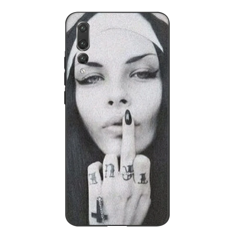 Мобильный Силиконовый чехол для телефона для Honor Note 10 View 20 6A 7A 7C 7X8 8X 8C 9X9 Lite Pro Cover Funny Sister Nun сексуальная сумка для девочек